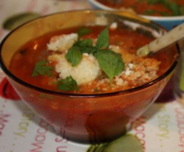Soupe à la tomate et aux vermicelles - Thermomix