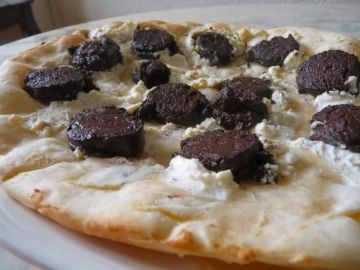 Pizza design noire et blanche