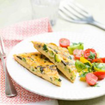 Tortilla courgettes oeufs