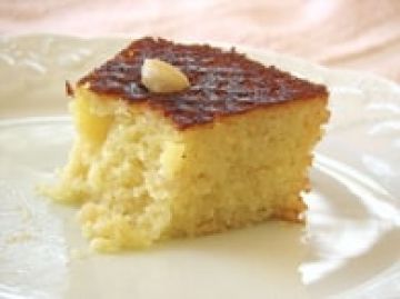 Gâteau de semoule au sirop de fleur d'oranger