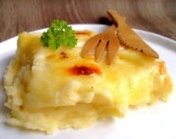 Purée gratinée au maroilles