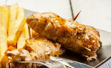 Roulades de boeuf et frites