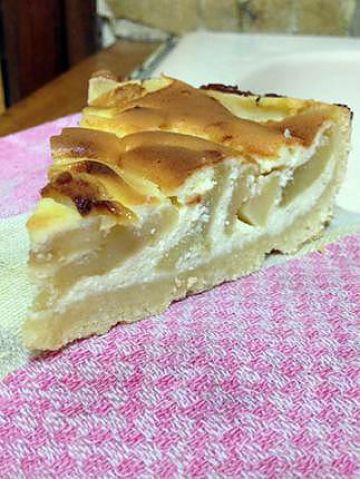 Tarte aux pommes a la crème