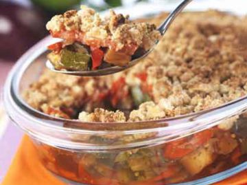 Crumble de légumes à la ricotta