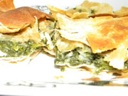 Spanakopita - feuilleté aux épinards et à la feta (Crète)