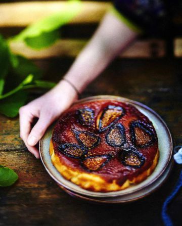 Gâteau renversé aux figues caramélisées