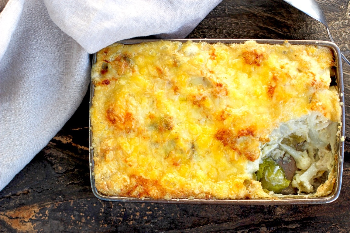 Gratin de légumes au comté et béchamel de sarrasin