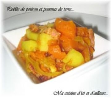 Poêlée de potiron et pommes de terre