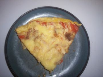 Tarte tomate, mozzarella, poulet