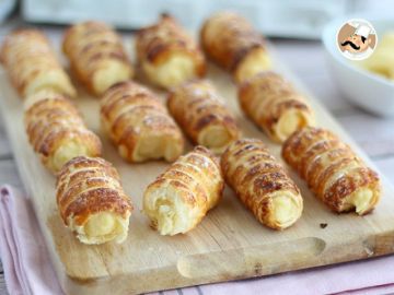 Cannoli à la crème pâtissière vanille