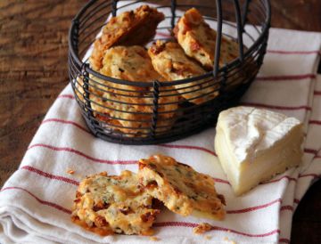 Sablés au camembert  et au chorizo 