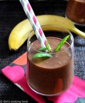 Smoothie au chocolat cru et amande