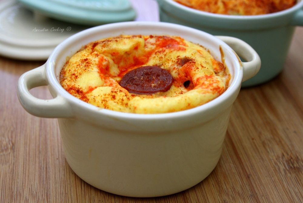 Flan aux poivrons et chorizo