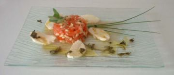 Tartare de tomates et mozzarella