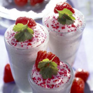 Mousse aux fraises