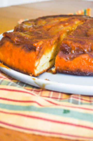 Gâteau renversé aux bananes caramélisées