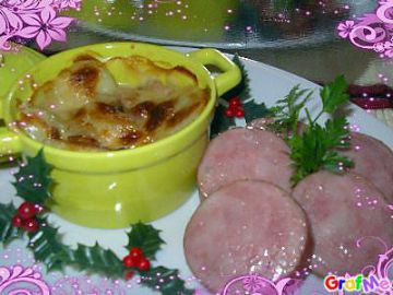 Tartiflette et saucisse de morteau