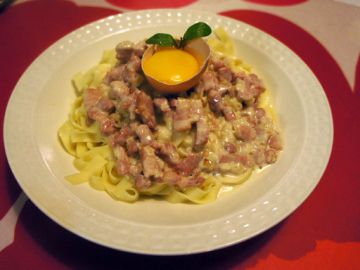 Tagliatelles carbonara 'spéciales'