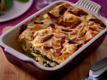 Lasagnes aux épinards et feta