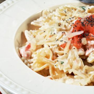 Farfalle au saumon