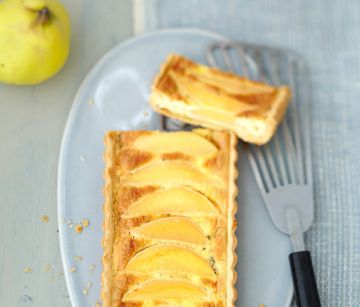 Tarte aux coings et au chèvre