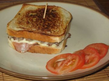 Croque monsieur façon hamburger