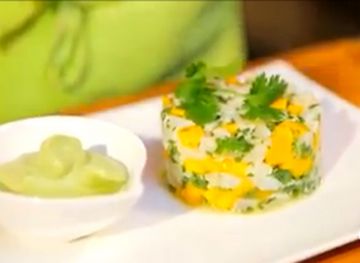 Tartare de cabillaud, avocat et mangue