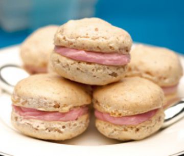 Macarons aux framboises