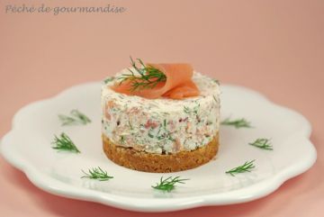 Cheesecake au saumon fumé