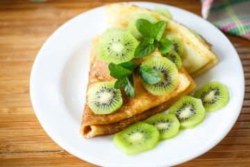 Crêpes aux kiwis