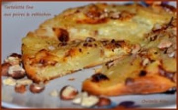 Tartelette fine aux poires et reblochon