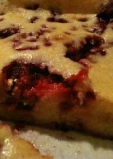 Clafoutis aux framboises et  crème