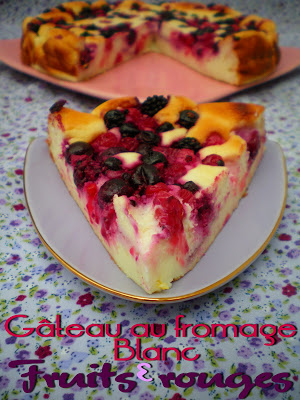 Gâteau au fromage blanc 0% et aux fruits rouges (2 Pts WW)