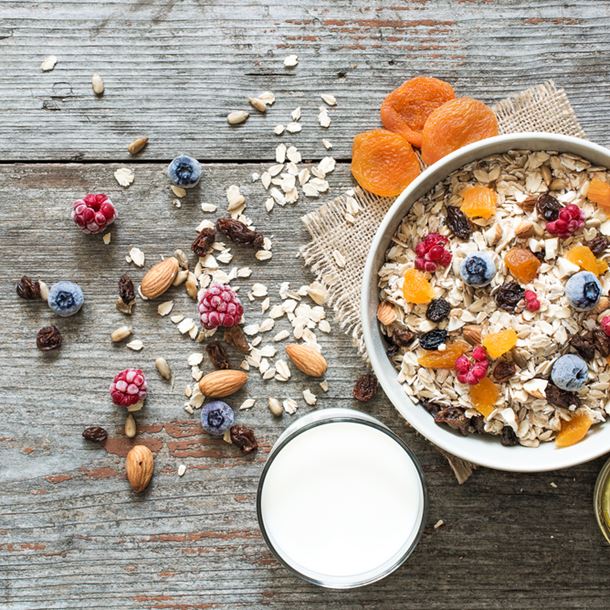 Céréales muesli minceur aux fruits frais