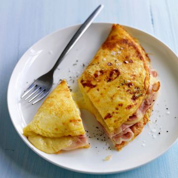 Omelette au jambon