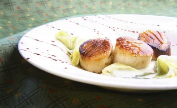 Coquilles Saint-Jacques aux poireaux 