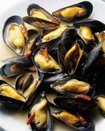 Fricassée de moules au cognac 