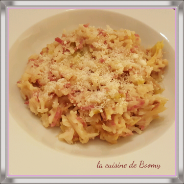 Riz poireau jambon