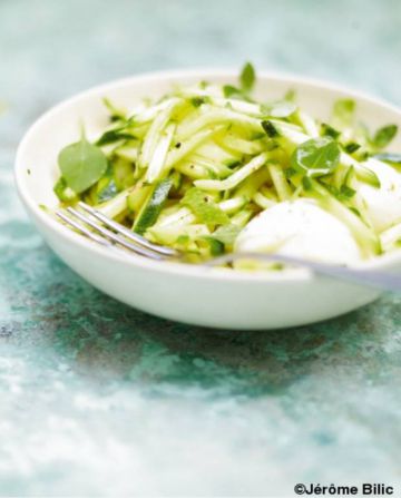 Salade de courgettes crues au citron vert 