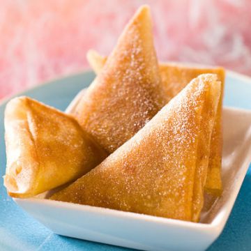 Triangles croustillants aux coings