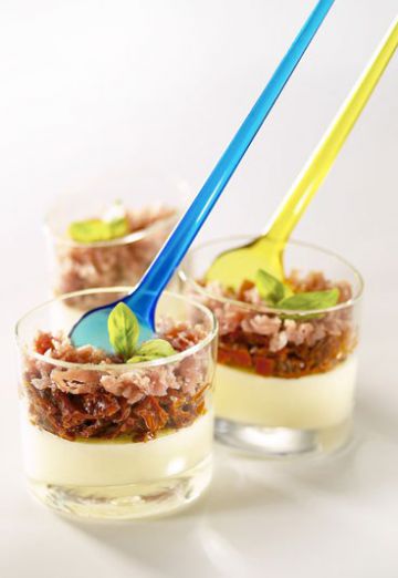 Verrine de mousse au jambon