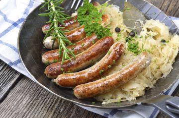 Saucisses au chou blanc