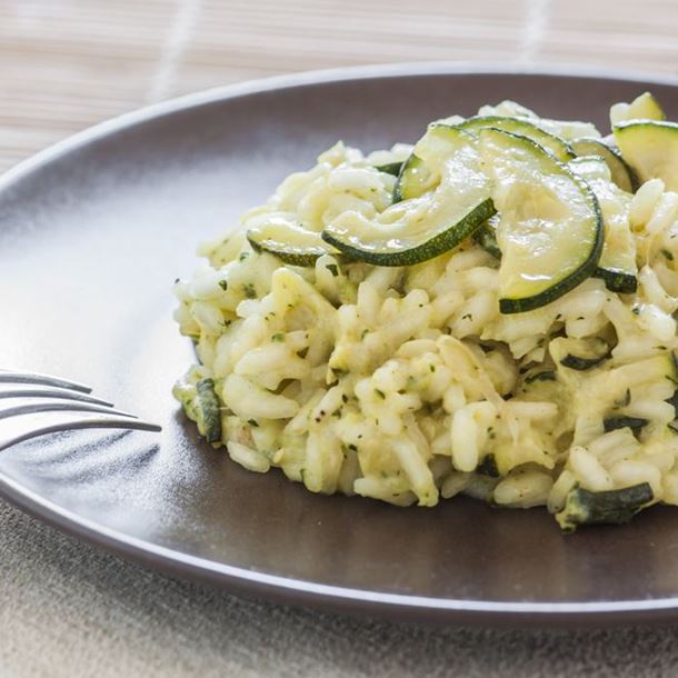 Risotto de courgettes au parmesan