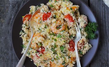 Taboulé aux crevettes léger