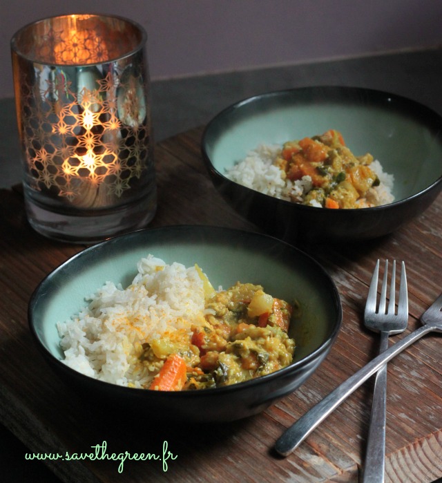 Curry de légumes facile (végétalien)