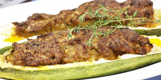 Courgettes farcies à la viande