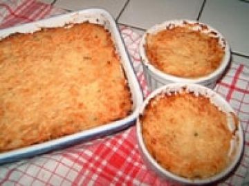 Gratin de purée de pâtisson