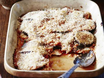 Gratin d'aubergines au parmesan