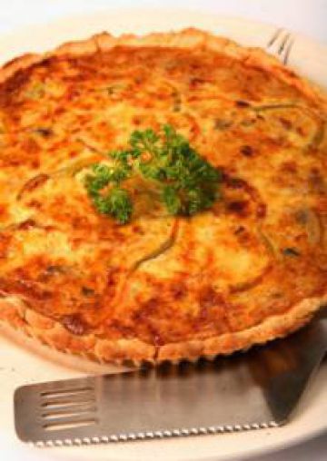 Quiche au poulet et aux salsifis