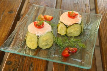 Terrines de courgettes au saumon fumè